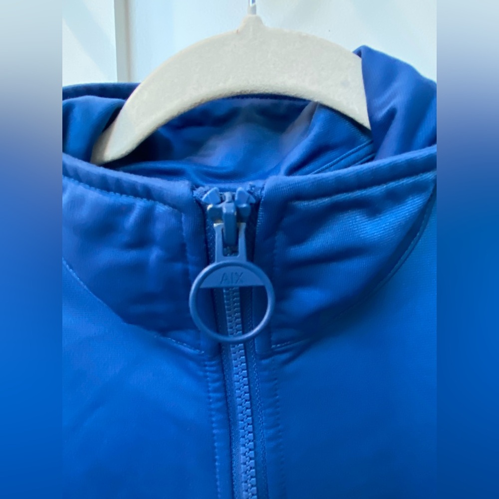 Armani Exchange Blue zipper jacket with white and red logo - Picture 4 of 9